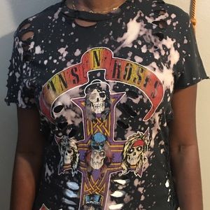 Customized guns and roses shirt.